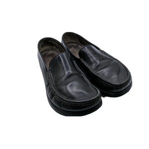 BAR Germany Men's Real Leather Slip On Loafer Black Casual Shoes Size 9